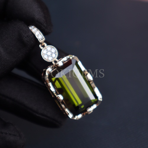 MẶT DÂY CHUYỀN ĐÁ CHỦ TOURMALINE